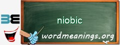 WordMeaning blackboard for niobic